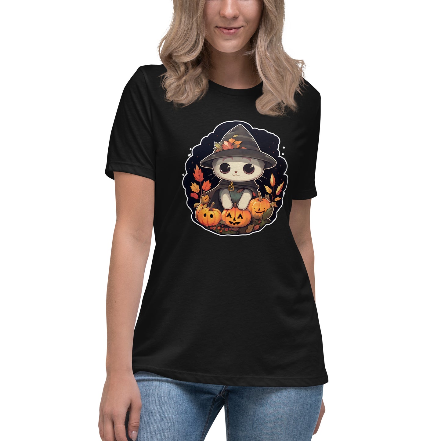 Halloween Kitten T-Shirt (Women's)