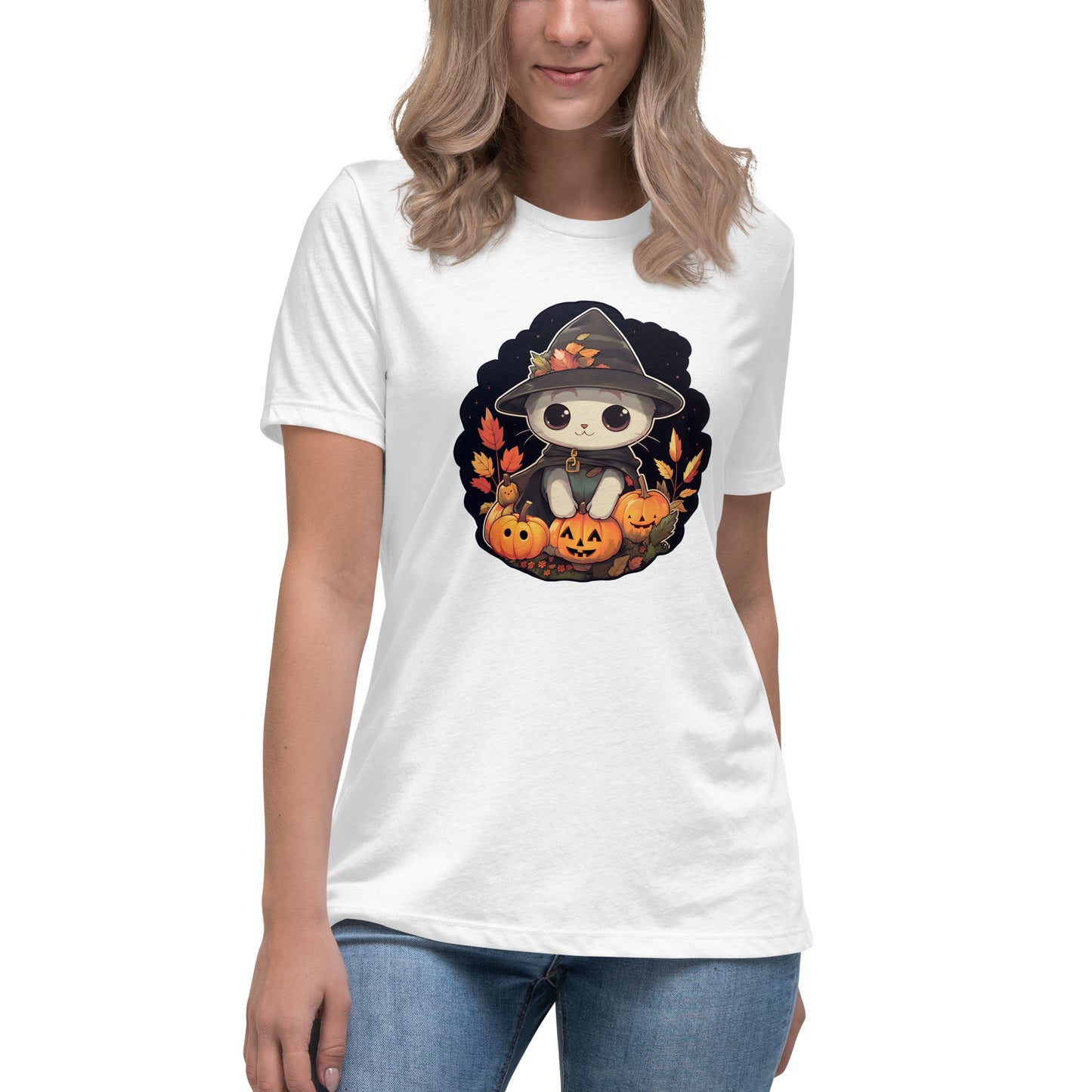 Halloween Kitten T-Shirt (Women's)